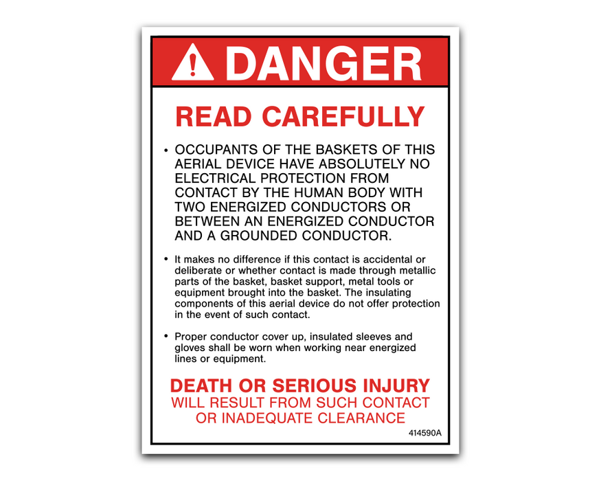 DANGER - READ CAREFULLY