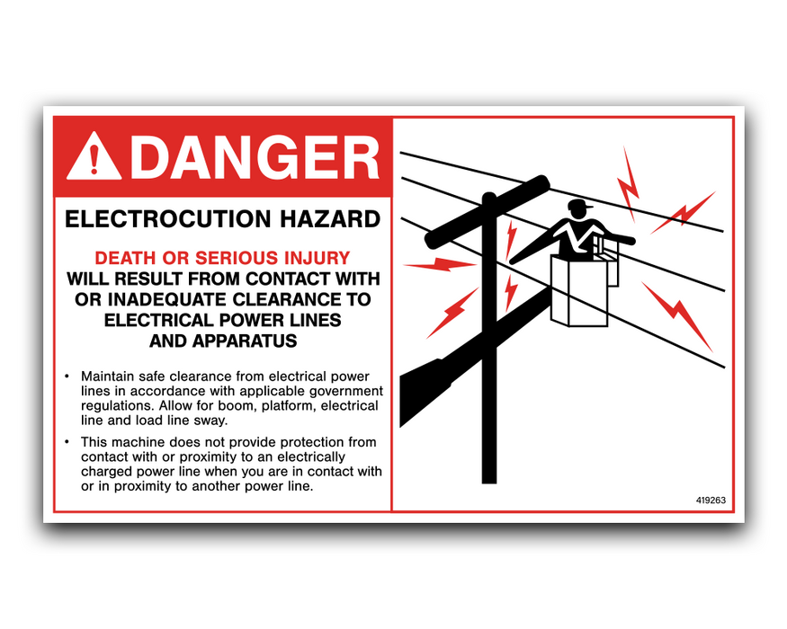 DANGER - ELECTROCUTION HAZARD