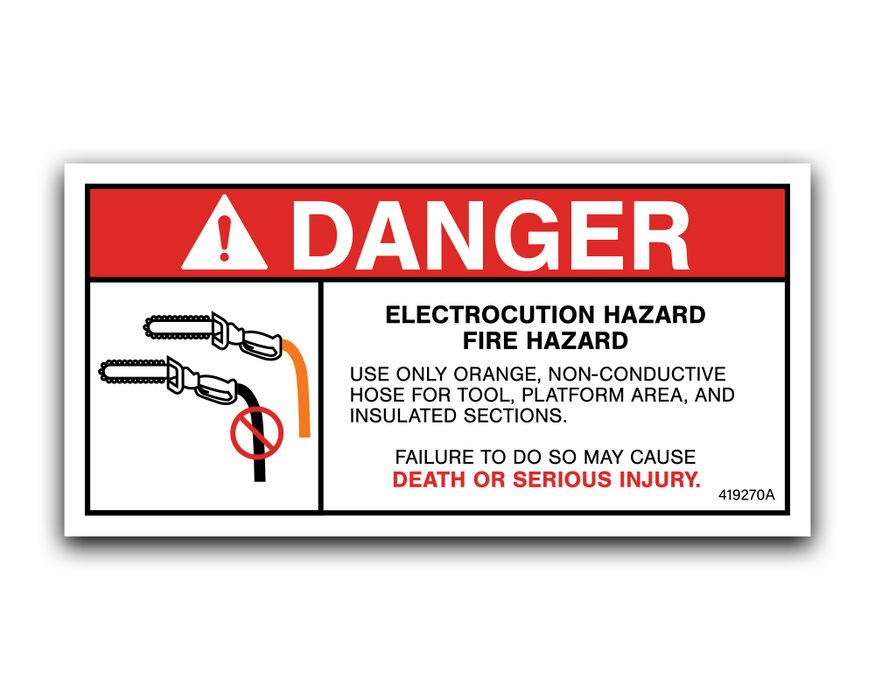 DANGER - Conductive Hose