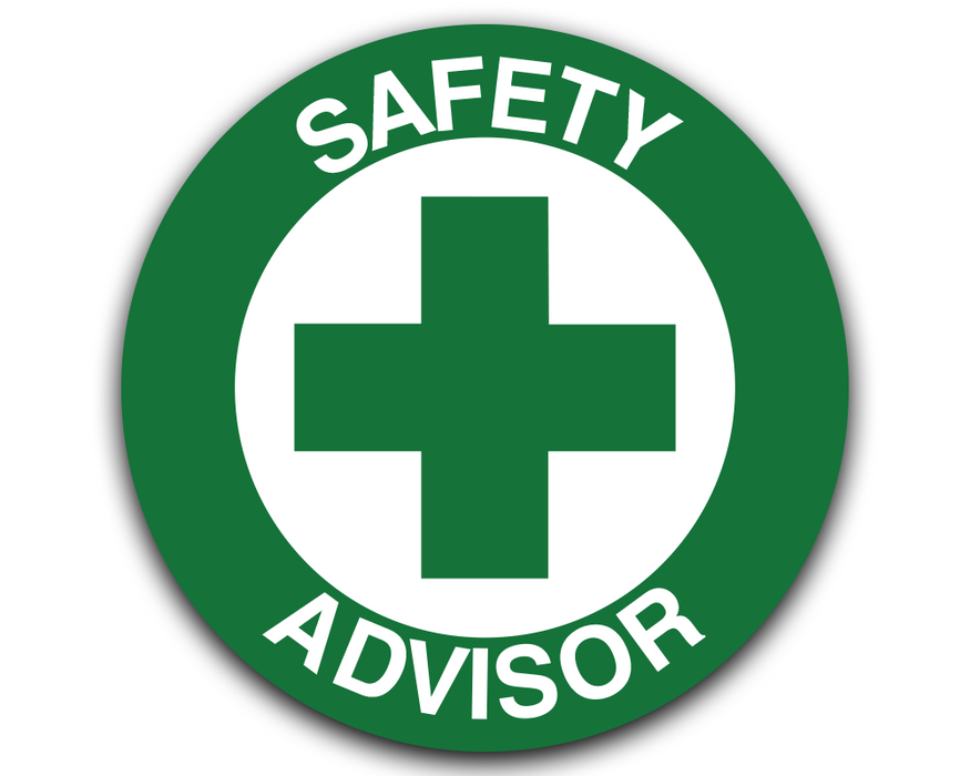 SAFETY ADVISOR - Hard Hat Decal
