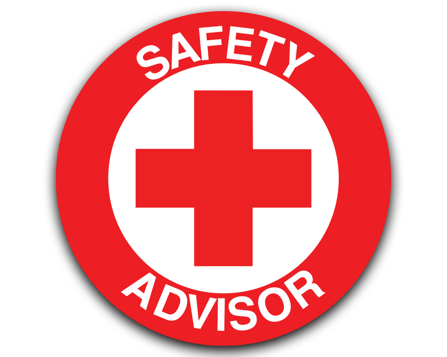 SAFETY ADVISOR - Hard Hat Decal