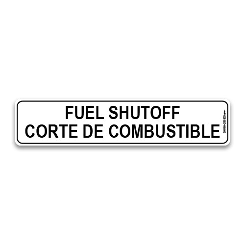 Fuel Shutoff / Corte de Combustible — Fast Safety Decals