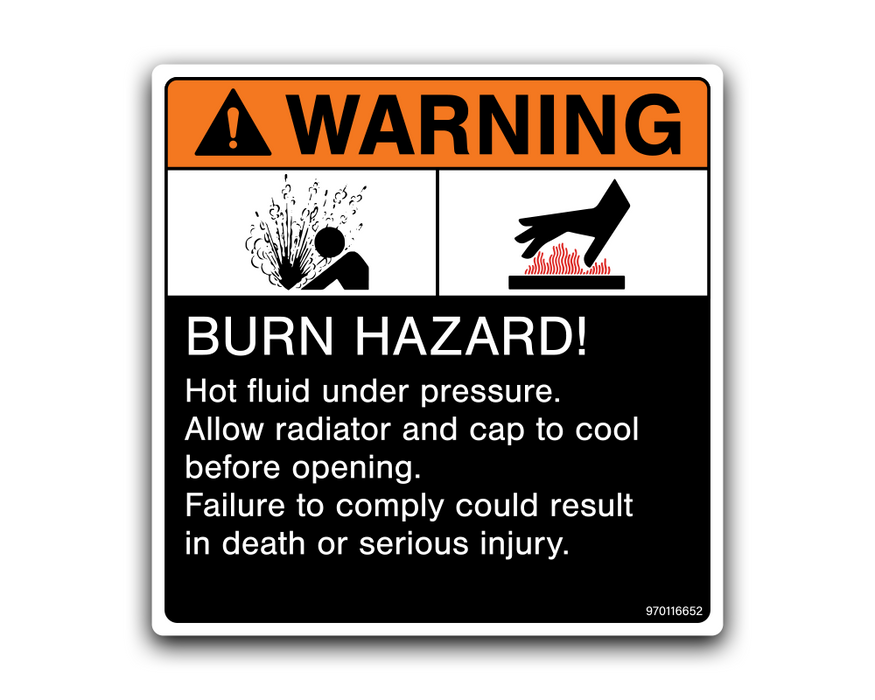 WARNING - BURN HAZARD!