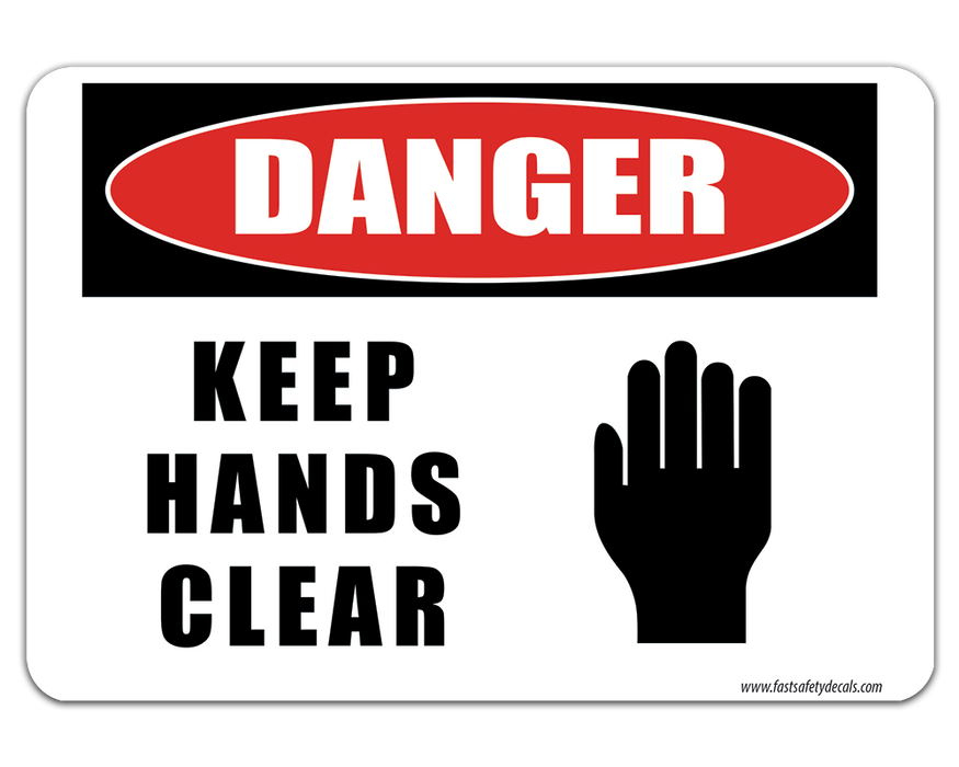 DANGER: KEEP HANDS CLEAR